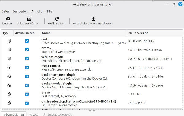 Anwendungsverwaltung unter Linux