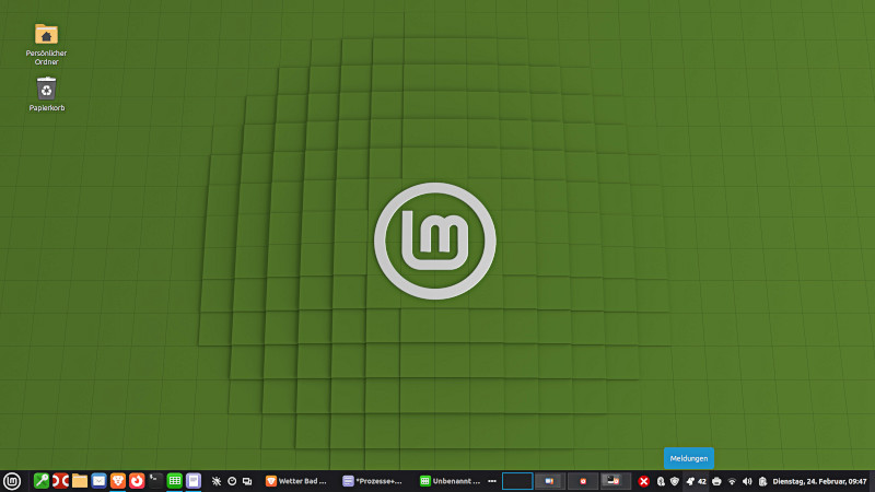 Desktop unter Linux Mint